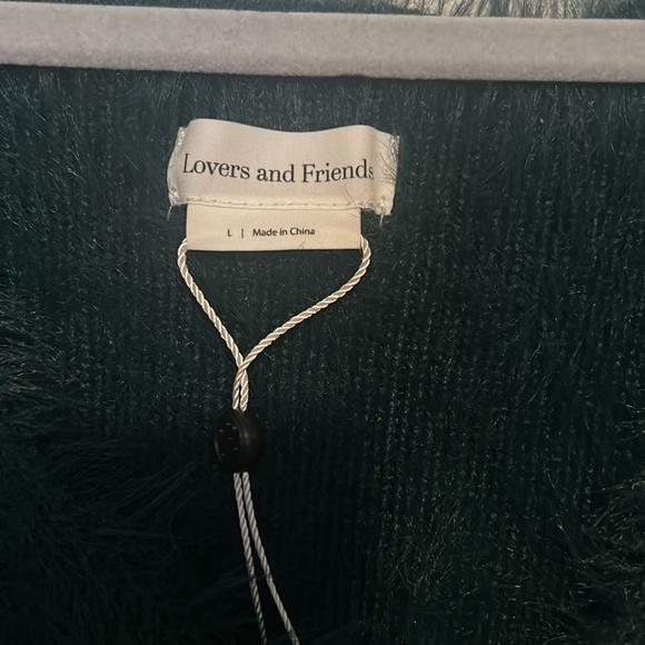 Lover and friends V neck large crop. Color teal. Very soft - Picture 4 of 5